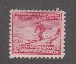 United States # 716, Lake Placid Winter Olympics, Mint NH,