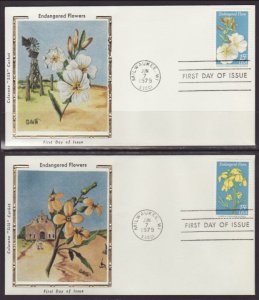 US 1783-1786 Endangered Flora Colorano S/4 U/A FDC