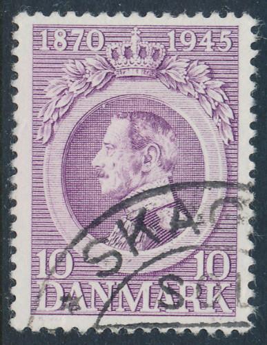 Denmark Scott 294 (AFA 290), 10ø Chr. X Birthday, F-VF U