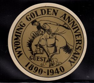 USA - 1940 Wyoming Golden Anniversary, 1890-1940, Guest - Cowboy - MNH