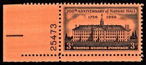 US 1083 MNH VF 3 Cent 200th Anniversary of Nassau Hall