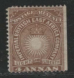 British East Africa Company Scott # 19, unused, no gum