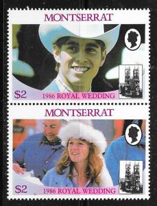 Montserrat #616  Royal Weding  (MNH) CV $1.00