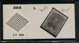 Brazil SC 57 Cork Cancel 303 FF 1866 VFU (5ehy)