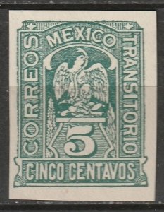 Mexico 1914 Sc 369 imperf MLH*