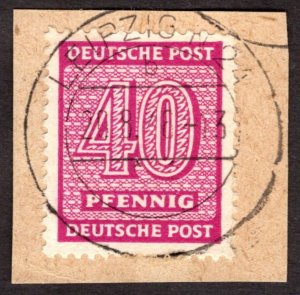 1945, Germany, West Saxony, 40pf, Used, Mi 136Y