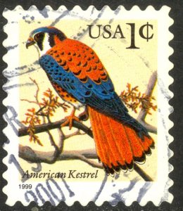 USA 1999 1c KESTRAL BIRD Issue Sc 3031 VFU