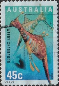 Australia #1709 1998 45c Weedy Seadragon USED-Fine-NH.