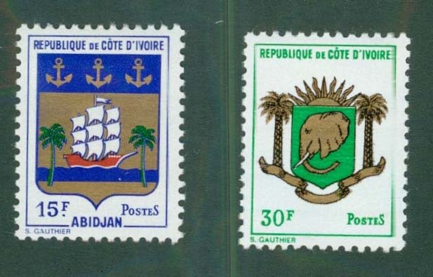 Ivory Coast 283-84  MH BIN$ 1.25