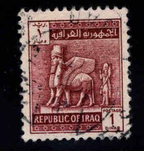 IRAQ Scott 332 Khorsbad the Winged bull  key Used 1963 stamp