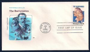 UNITED STATES FDC 20¢ Barrymores 1982 Farnam