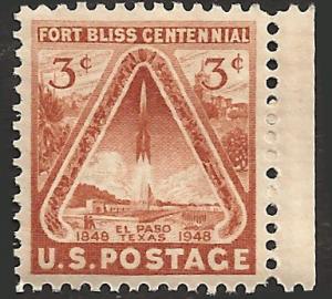 # 976 MINT NEVER HINGED FORT BLISS CENTENNIAL