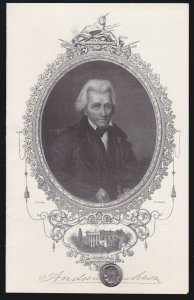 US 1963 InterPex Souvenir Card Andrew Jackson FDC Fold-over Card