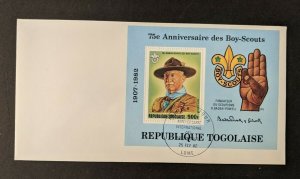 1982 Togolese Republic Scouting Anniversary First Day Cover FDC