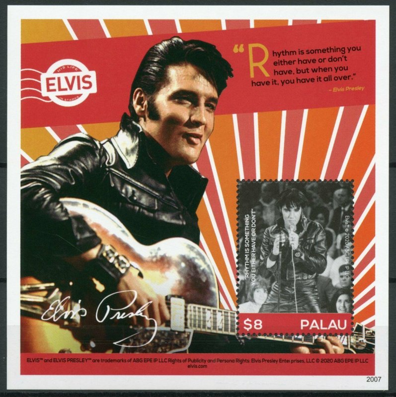 Palau Elvis Presley Stamps 2020 MNH His Life in Stamps 1v S/S II 