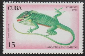 1994 Caribbean Stamps Sc 3617 Lizards Anolis baracoae MNH