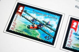 COLOR PRINTED TRISTAN DA CUNHA 2011-2020 STAMP ALBUM PAGES (45 illustr. pages)