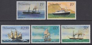 Mauritius 419-423 Ships MNH VF