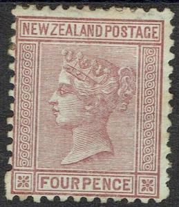 NEW ZEALAND 1878 QV 4D PERF 12 X 11.5 