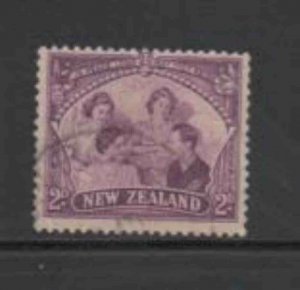 NEW ZEALAND #250 1946 2p THE ROYAL FAMILY F-VF USED b