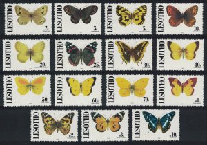 Lesotho Butterflies 15v Imprint '1992' COMPLETE 1992 MNH SG#1016B-1030B