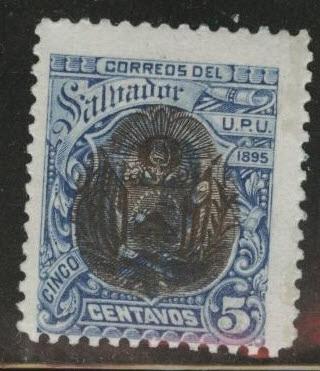El Salvador Scott 108 MH*  1895 stamp 