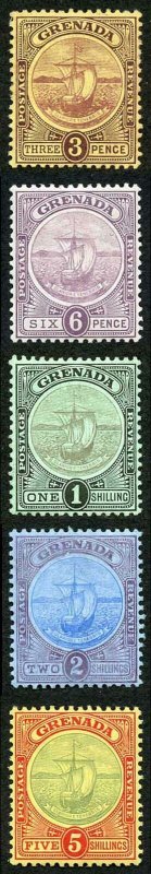 Grenada SG84/88 1908 Set of 5 Fresh M/Mint