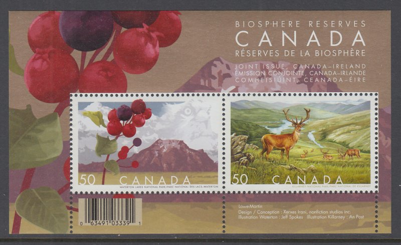 Canada 2106b Souvenir Sheet MNH VF