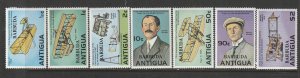 1978 Antigua-Barbuda - Sc 332-8 - MNH VF - 7 single - Wright Brothers