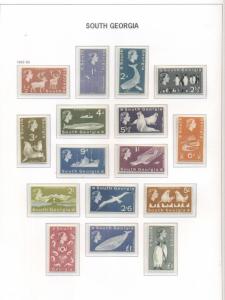 BRITISH ANTARCTIC TERRITORY & SOUTH GEORGIA COLLECTION 1963-2000 Scott $1,053.00