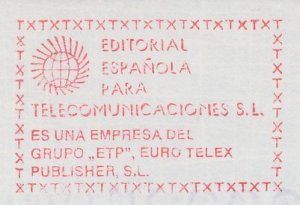 Meter cut Spain 1984 Telex - Euro telex publisher