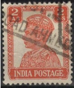 India 173 (used) 2a George VI, slate (1941)