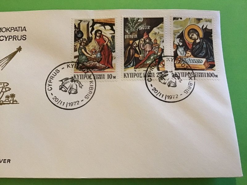 Cyprus First Day Cover 3 Wise Men Christmas 1972  Stamp Cover R43177