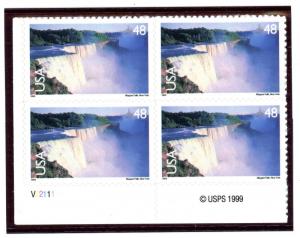 US  C133   Niagara Falls 48c - Plate Block of 4  -  MNH - 1999 - V22111  LL