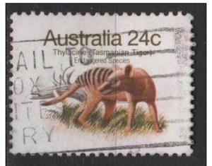 Australia 1981  Scott 7883 used - 24c, Tasmanian Tiger 