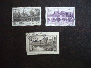 Stamps - France - Scott# 420-422 - Used Set of 3 Stamps