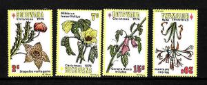 D3-Botswana-Scott#128-31-Unused NH set-Flowers-1974-