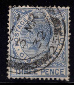 GIBRALTAR  Scott 94 Used 3p KGV  stamp,  wmk 4 1930