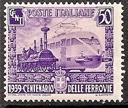 ITALY  411 MINT OG 1939 50c brt violet