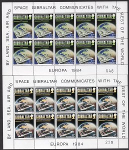 EUROPA CEPT 1984 - Gibraltar- The 25th Anniversary of CEPT - MNH Mini Sheet