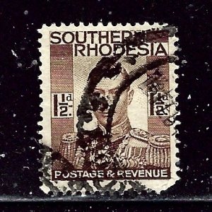 Southern Rhodesia 44 Used 1937 issue rounded corner    (ap2901)