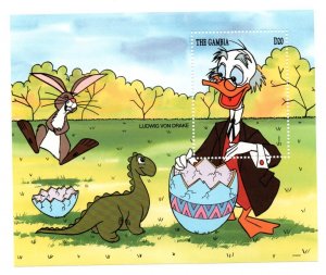 GAMBIA - 1994 - WALT DISNEY - PROFESSOR LUDWIG VAN DRAKE - M/S -