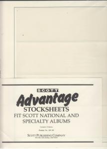 Scott Advantage Stocksheets National & Specialty Albums Pack of 10 Has 4 Pockets