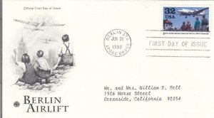 1998, Berlin Airlift, PCS, FDC (E7758)