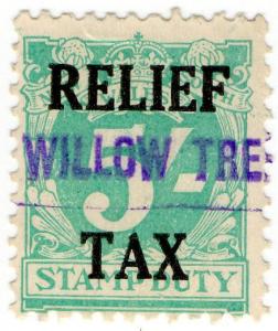 (I.B) Australia - NSW Revenue : Relief Tax 5/-