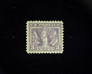 HS&C: Scott #537 3c Victory Mint Vf/Xf LH US Stamp