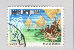 Paupa New Guinea 379 Used Canoe racing 1974 (BP86722)