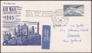 IRELAND 1965 1/5d Airmail on commem FDC to New Zealand......................x401 
