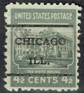 1938 4.5c White House precancel from CHICAGO IL (809-L-31) SCARCE denom!!