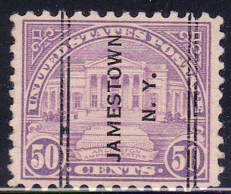 Precancel - DLE - Jamestown, NY PSS 247 - 1922-26 Issue Compound Perf